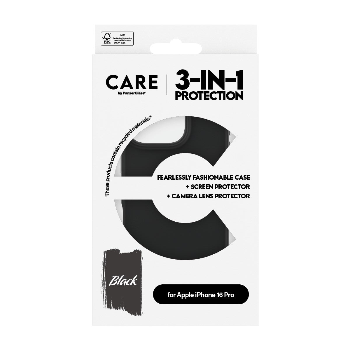 CARE™ by PanzerGlass® 3-i-1 Pakke iPhone 16 Pro